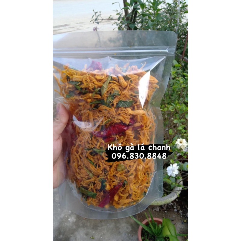Khô gà lá chanh - gà đồi Hà Giang handmade (500g/túi)