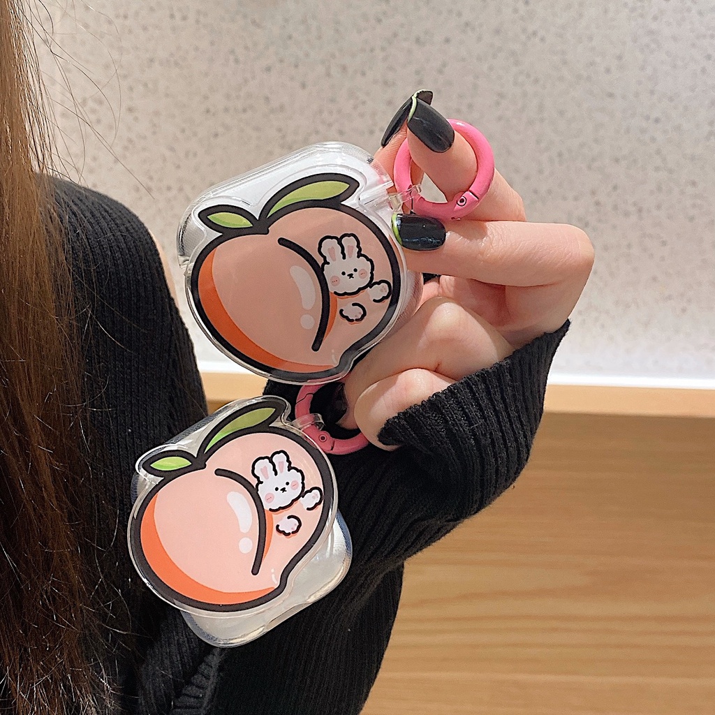 Vỏ Bảo Vệ Hộp Sạc Tai Nghe AirPods 1 2 pro 3 2021 gen3 Bluetooth Không Dây Bằng Silicon Tpu Mềm Họa Tiết Động Vật Trái Cây Dễ Thương