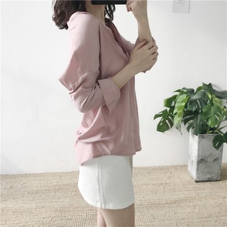 (Có sẵn) Áo sơ mi công sở voan thô form rộng