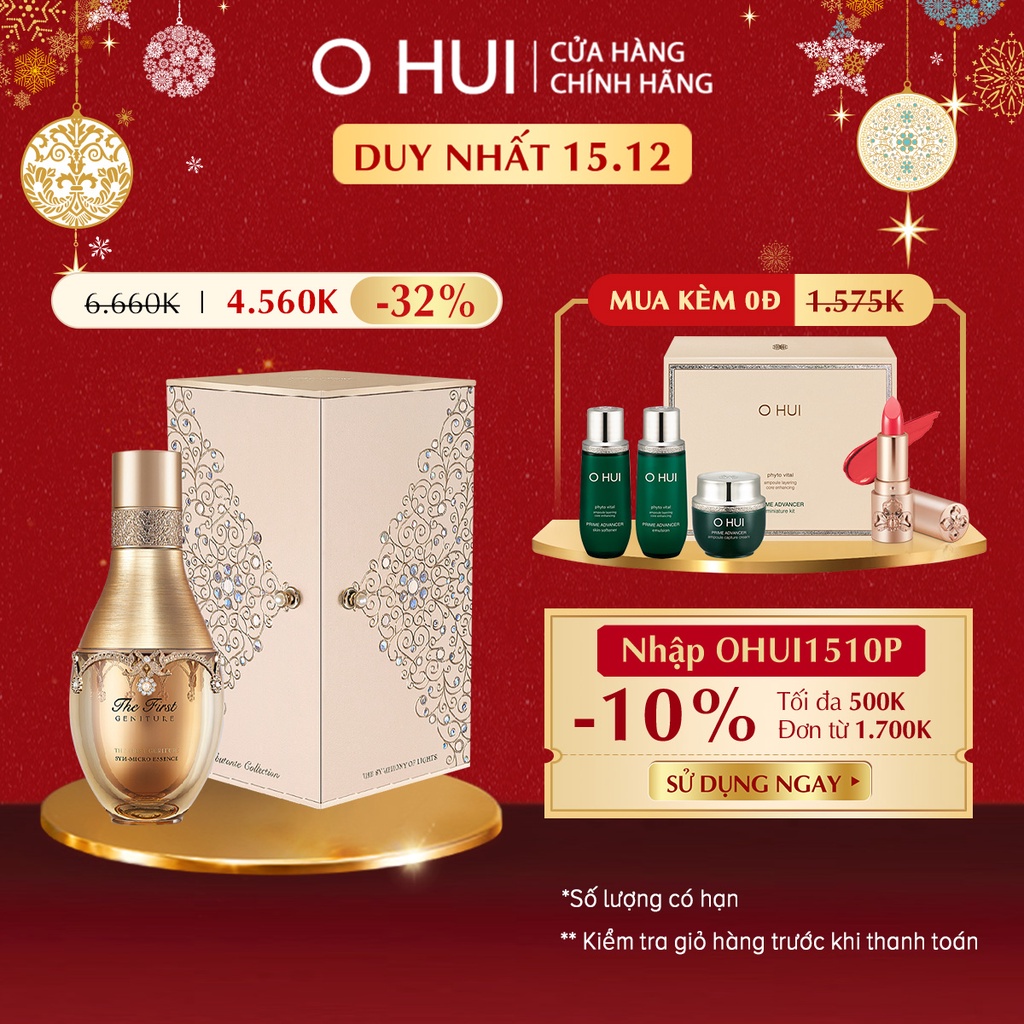 Tinh chất tăng cường tế bào gốc chống lão hóa toàn diện OHUI The First Sym-Micro Essence 50ml/90ml