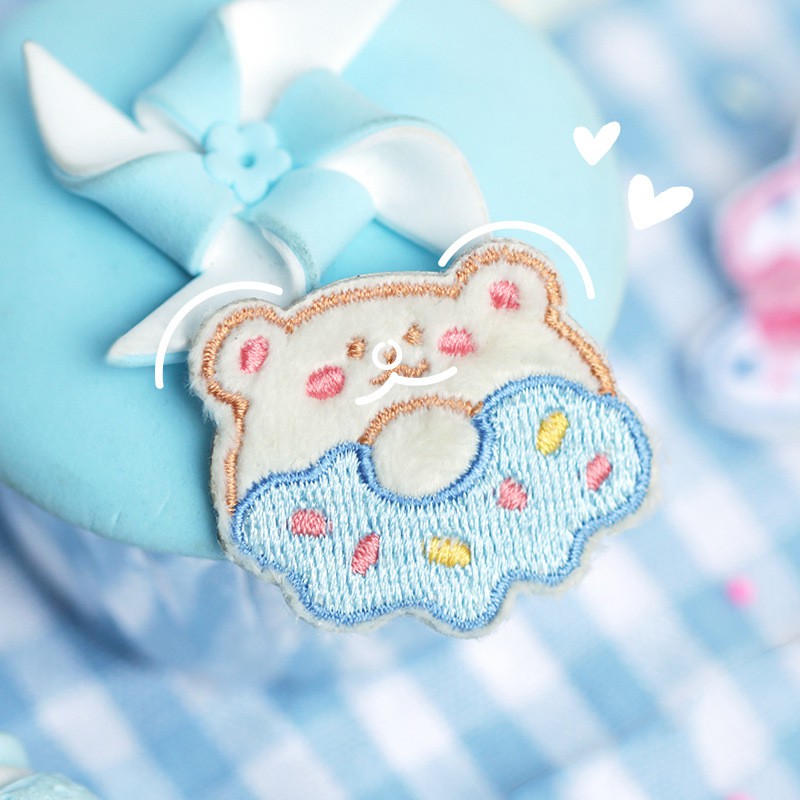 Sticker Dán Vải 💖 Dán Trực Tiếp Không Cần Ủi CardLover -  Sweet Dessert Patch Dán Balo Túi Balo