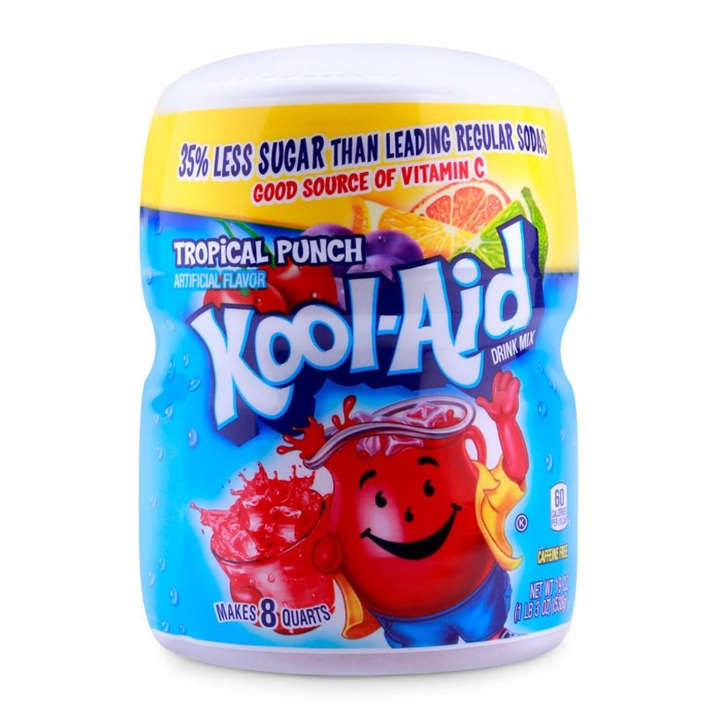 Bột Pha Nước Trái Cây Kool Aid 538g (100% From USA)