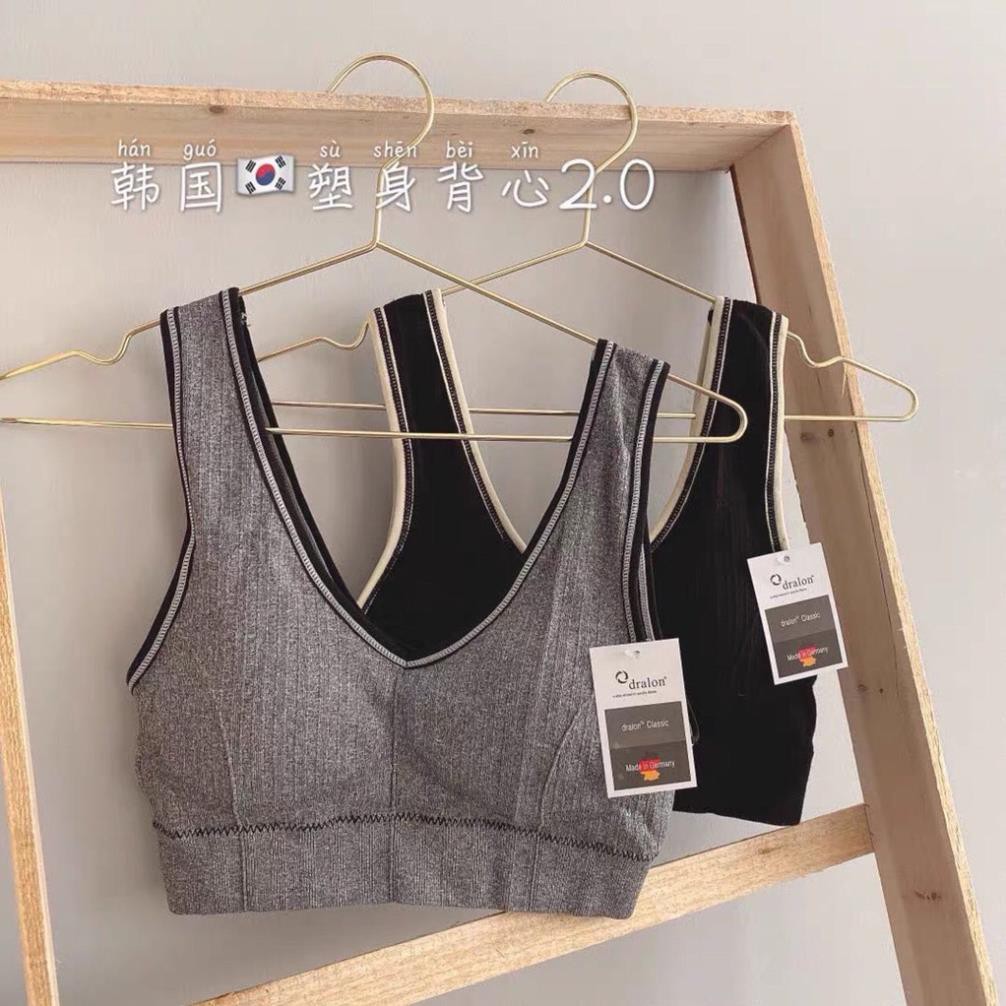 Áo bra tập gym thể thao Hoàng Oanh áo tập croptop phong cách Hàn quốc cap cấp - 2020 ་