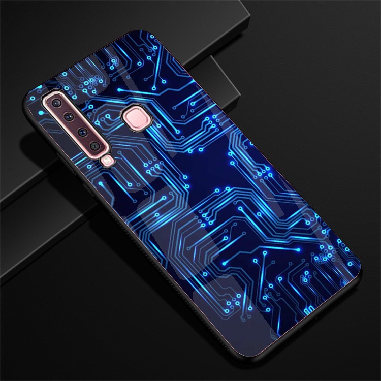 Ốp Lưng Kính SAMSUNG GALAXY A9 2018 Hình in 3D sáng bóng cao cấp