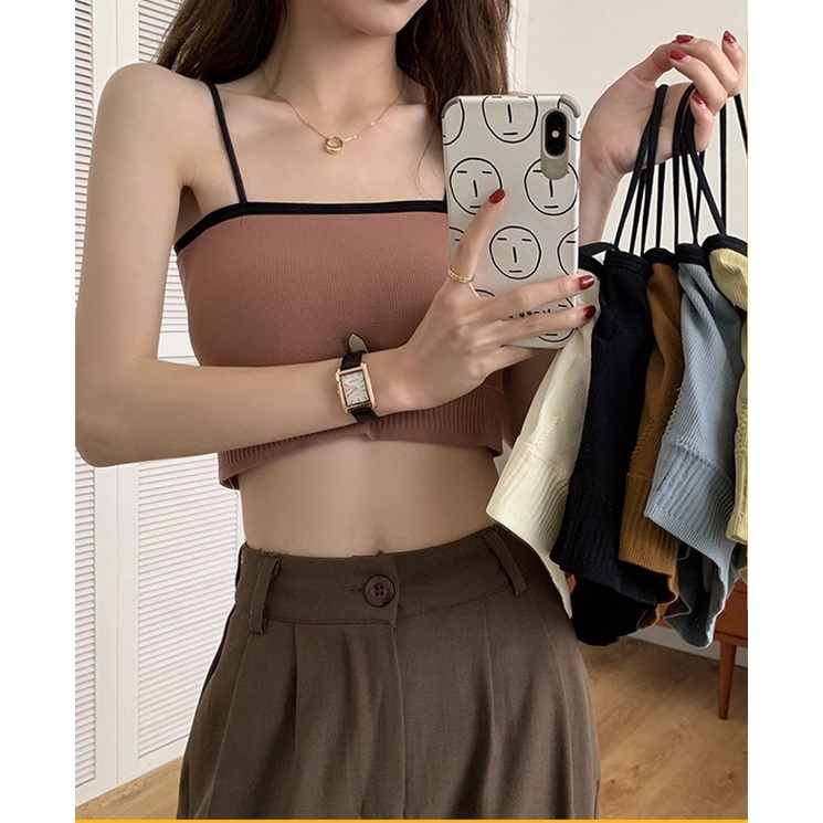 Áo Ngực Gân Tâm Nữ Đệm Su 2 Dây Cotton Cao Cấp Siêu Co Giãn DAN L&amp;U 1537