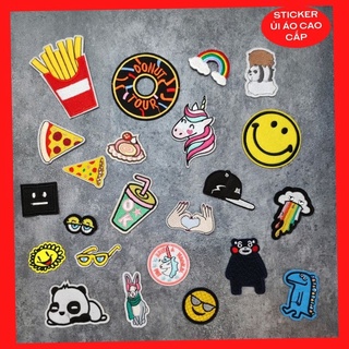 Sticker dán quần áo cao cấp - có sẵn keo ủi,Patch ủi dùng làm miếng vá Quần Áo,áo phao,BALO,quần jeans, giày dép