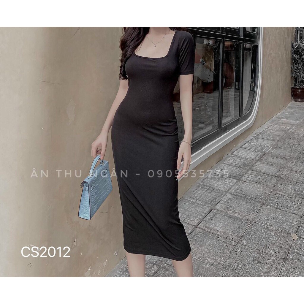 Váy body cổ vuông đủ 3 màu | BigBuy360 - bigbuy360.vn