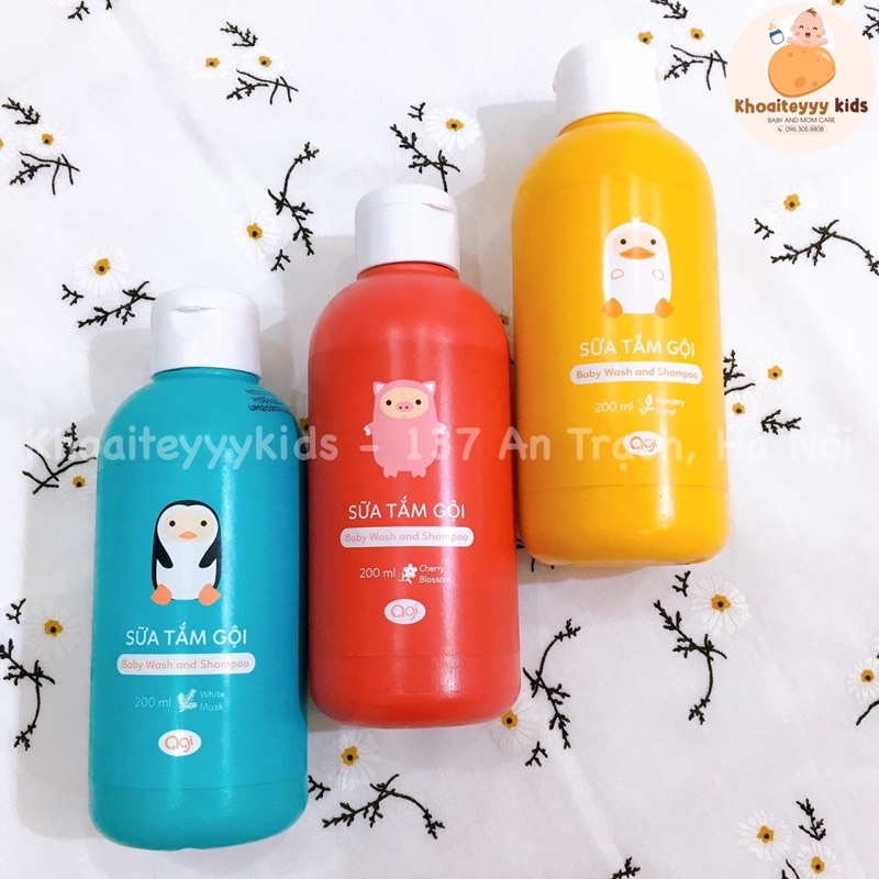 Sữa Tắm Gội Agi Cho Bé (200ml)