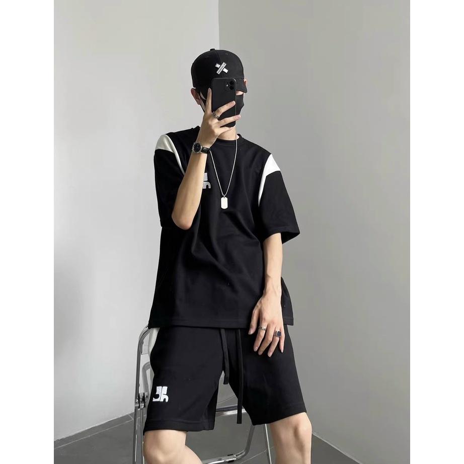 Bộ quần áo nam mùa hè mặc nhà giá rẻ chất poly co dãn