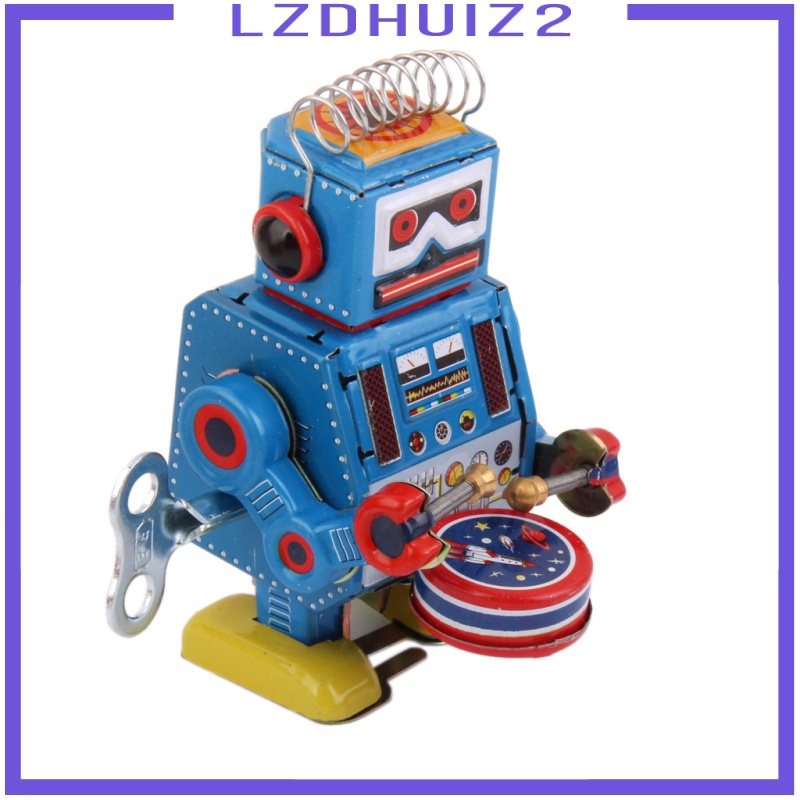 Robot Lên Dây Cót Đi Bộ [Lzdhuiz] Đồ Chơi Giáo Dục Cho Trẻ