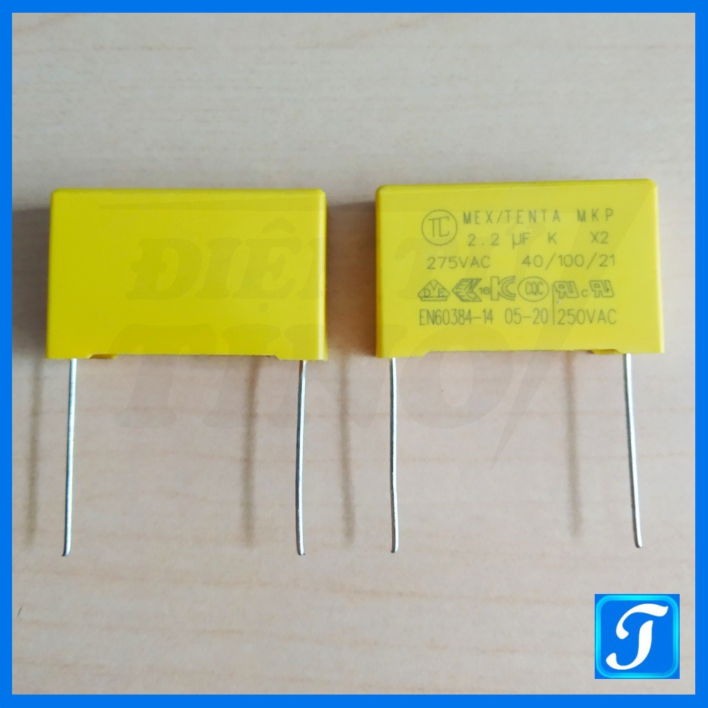 Tụ Kẹo Vàng Tụ Lọc 2.2uF 275V Tụ an toàn 225K 27mm
