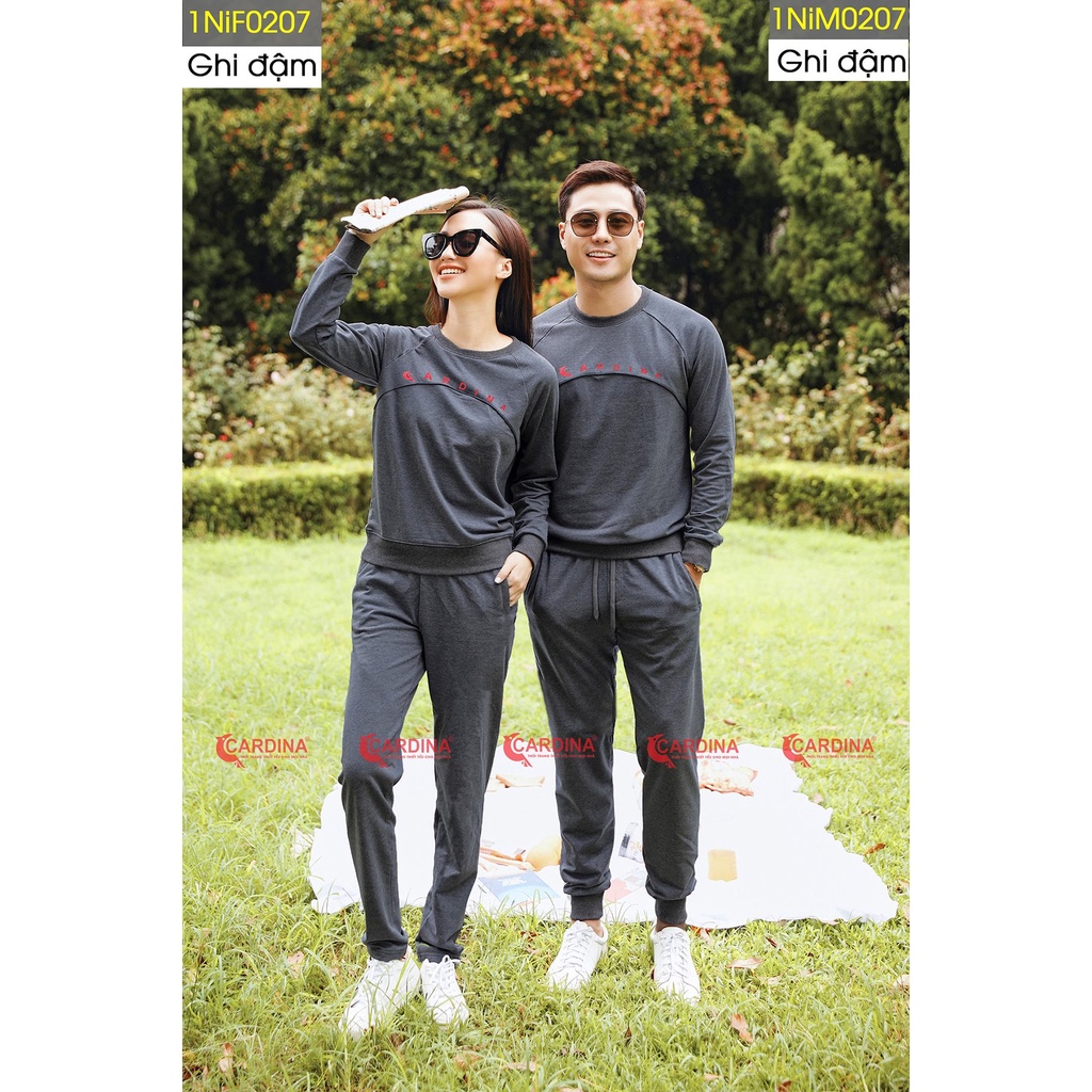 Bộ Nỉ Nữ 𝐂𝐀𝐑𝐃𝐈𝐍𝐀 Thu Đông Cao Cấp Chất Cotton Da Cá Khỏe Khoắn, Năng Động 2NiF02