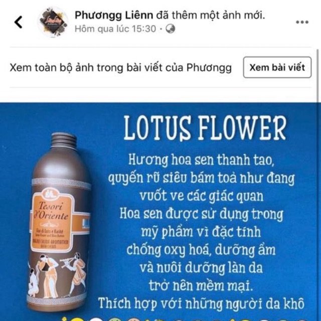 Sữa tắm hương sen