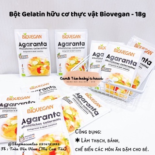 Bột gelatin hữu cơ cho bé nguyên liệu làm bánh thạch BIOVEGAN - 18G