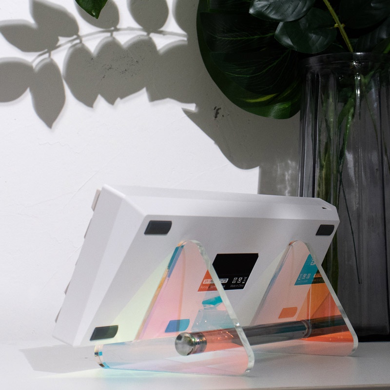 Giá Đỡ Trưng Bày Bàn Phím Cơ SKYLINE Màu Trắng Bằng Acrylic Trong Suốt Tiện Dụng
