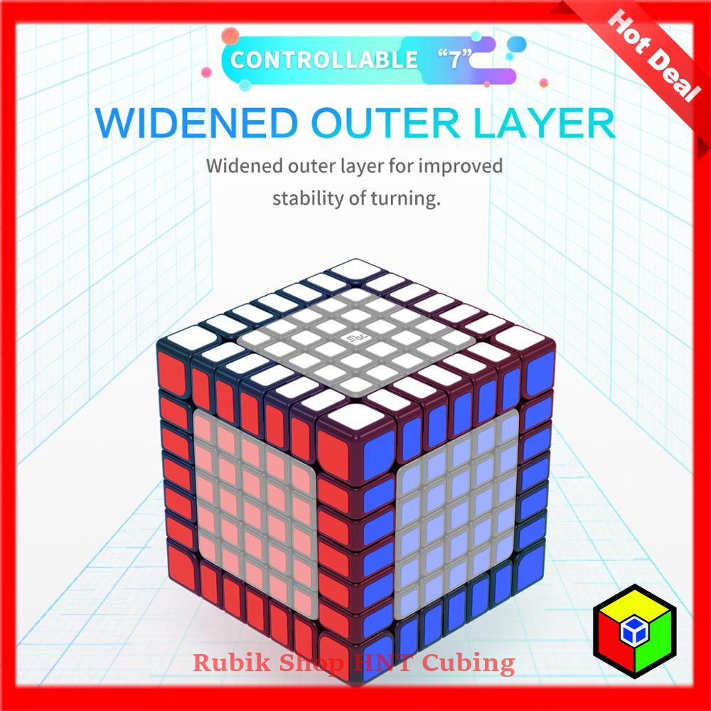 Rubik 7x7 YJ MGC 7 M Khối Lập Phương Rubic 7 Tầng Cao Cấp Có Sẵn Nam Châm