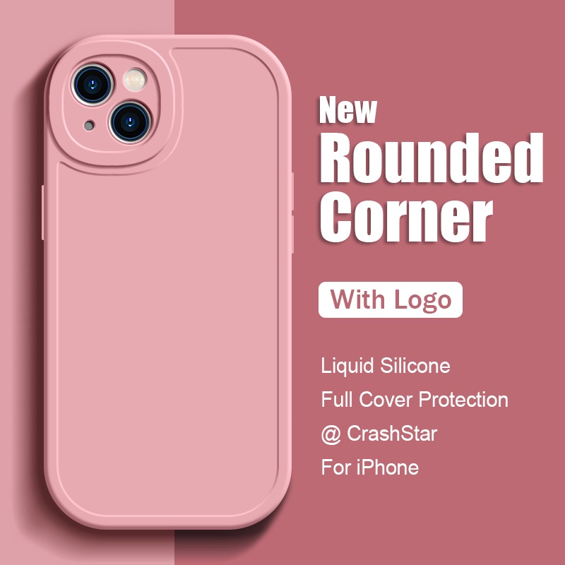 Ốp Điện Thoại Silicone Mềm Thiết Kế Mới Với Logo Cho iPhone 14 13 12 11 Pro MAX X XR XS MAX 8 7 Plus