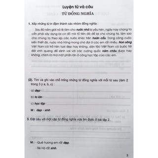 Vở Bài Tập Tiếng Việt Lớp 5 (Tập 1-2)