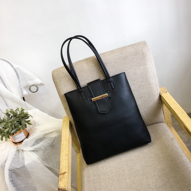 Túi tole bag chất da Pu vừa size A4 đơn giản tiện lợi, mã Phera, FTT6