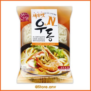 Combo 4 gói Mì Udon N Hanil vị Tôm (225g/gói)