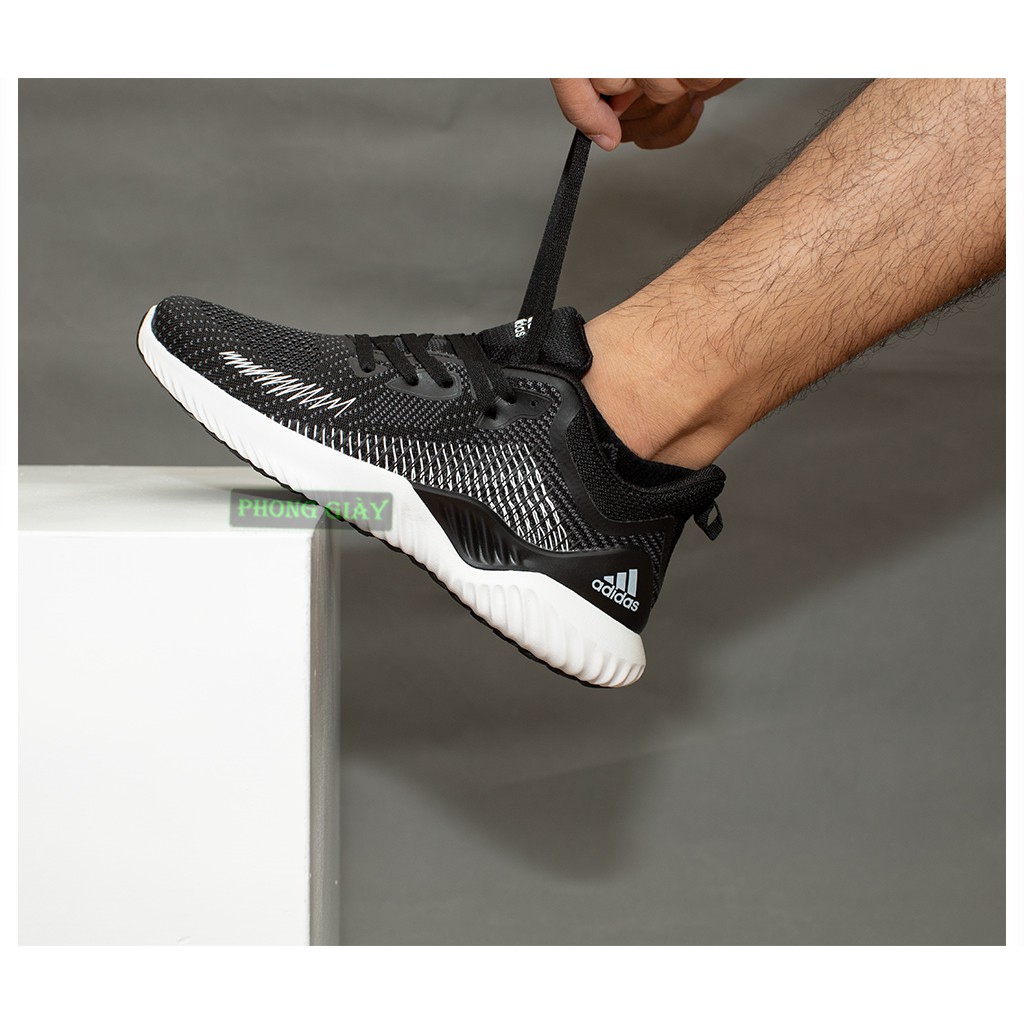 Giày sneaker nam giày thể thao nam Alphabounce D58 màu đen fullbox