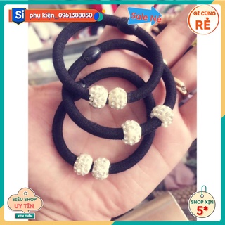 Dây buộc chun to đính đá giao ngẫu nhiên