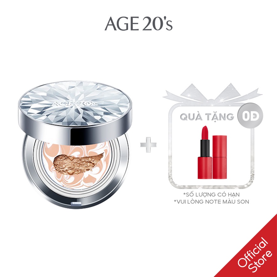 Phấn Nền Lạnh Kim Cương AGE20's Essence Cover Pact ORIGINAL SPF 50+/PA +++ 12.5g