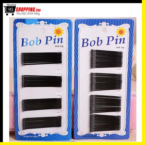 Set 60 Kẹp Tóc - Kẹp Tăm Kẹp Xỉa Màu Đen Thời Trang Dễ Thương  B104