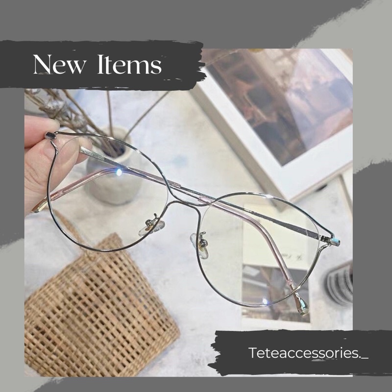 Kính măt mèo khung kim loại không gỉ thời trang trending cho nam và nữ