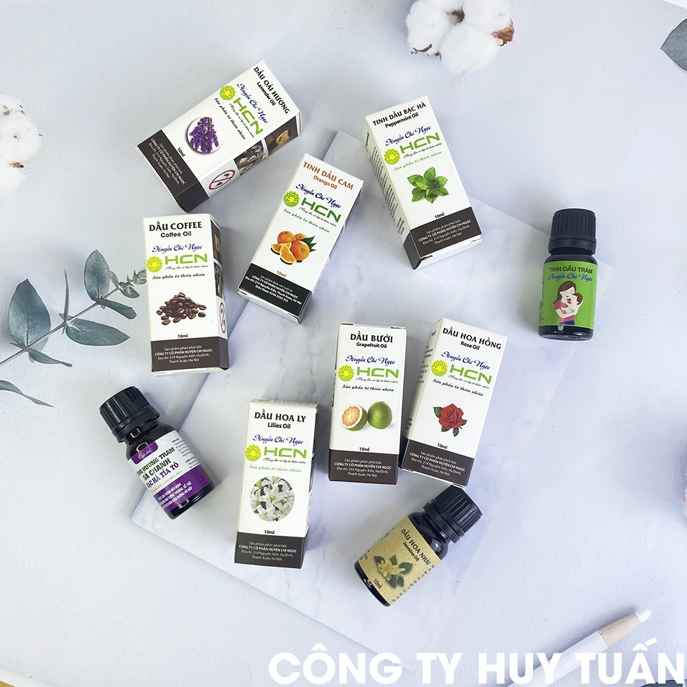 Tinh dầu thiên nhiên nguyên chất 7 loại mùi hương dung tích 10ml