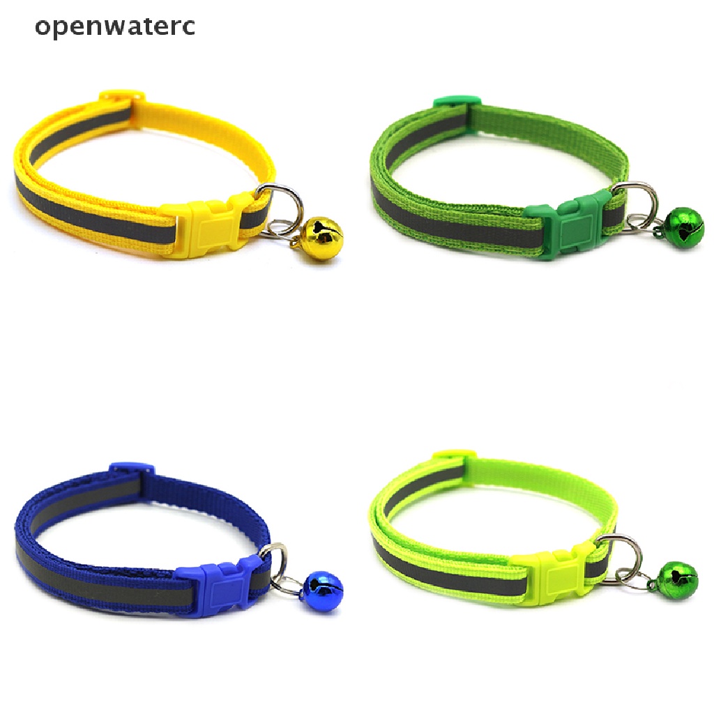 openwaterc Nylon Reflective Personalized Dog Collars Custom Pet Puppy Cat ID Collar Tag vn