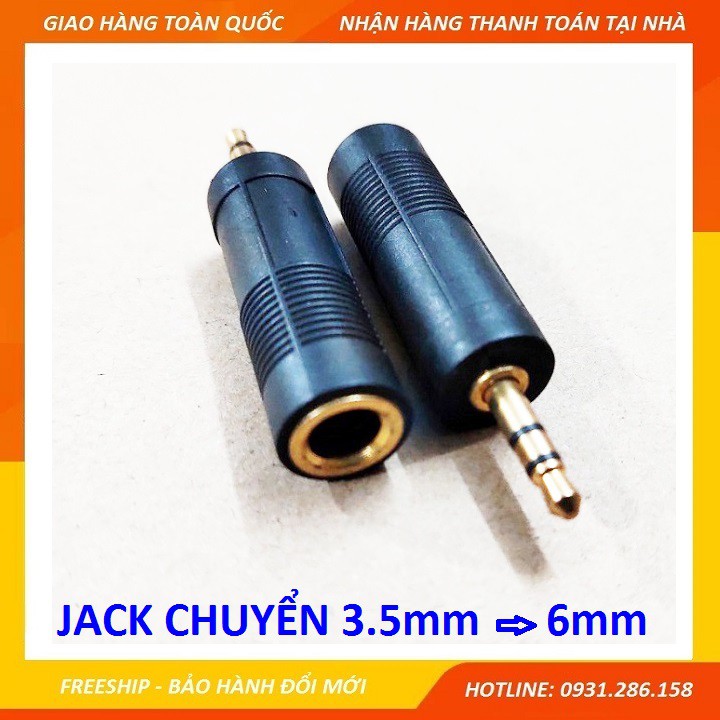 Jack chuyển 3,5mm ra 6mm ( rắc chuyển 3 ly ra 6 ly )