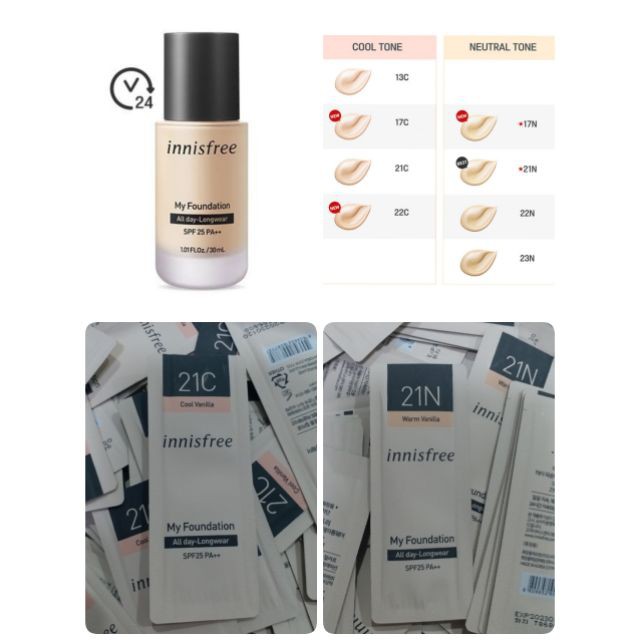 Sample Kem Nền Innisfree My Foundation 1ml | BigBuy360 - bigbuy360.vn