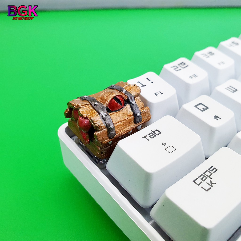 Keycap Artisan Mimic Monster Lẻ Hộp Kho Báu Quái Vật Cực Đẹp Và Độc Đáo