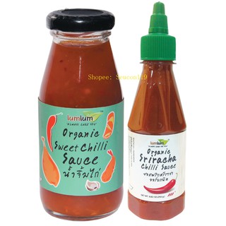 Tương ớt chua ngọt hữu cơ Lumlum 200ml, Tương ớt cay Chili Sriracha hữu cơ Lumlum 250g