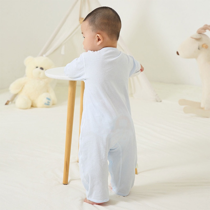 Bộ Áo Liền Quần Tay Dài Thời Trang Mùa Hè Cho Bé Sơ Sinh