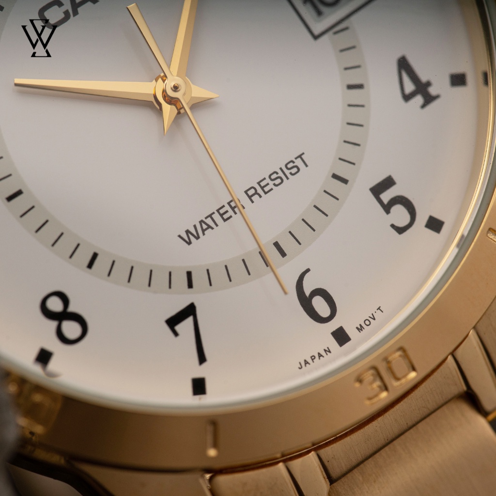 Đồng Hồ Quartz Nam Casio WATCHSTORE MTP-V004G-7BUDF Thiết Kế Kính Khoáng 41.5mm, Dây Kim Loại, Vỏ Thép Không Gỉ