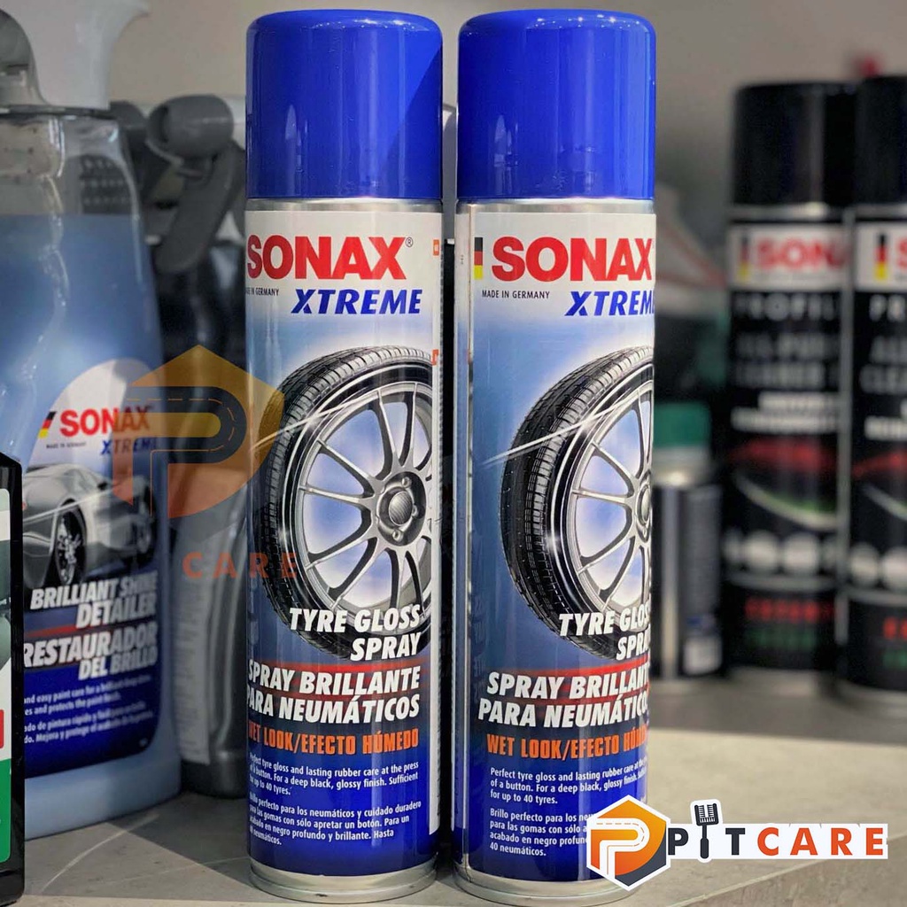 Chai Xịt Bảo Dưỡng Lốp Xe Sonax Xtreme Tyre Gloss Spray 235300 400ml Làm Đen Bóng Lốp Như Mới