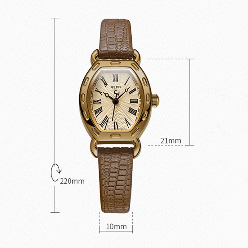 JULIUS Đồng Hồ Nữ Dây Da Mặt Tròn Thời Trang | BigBuy360 - bigbuy360.vn
