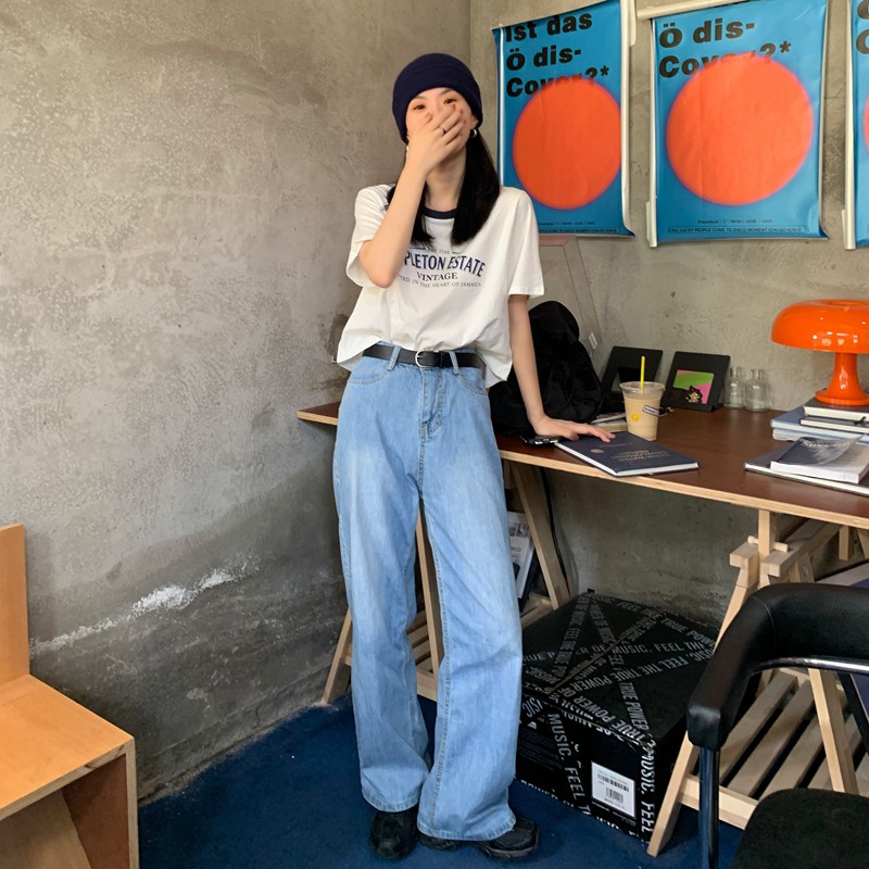 Áo Thun Nữ Cổ Tròn Ngắn Tay In Họa Tiết 44883