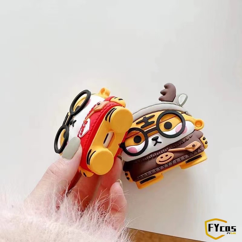 Vỏ Bảo Vệ Hộp Sạc Tai Nghe AirPods 1 2 3 Pro Bluetooth Không Dây Bằng Silicon Mềm Họa Tiết Hoạt Hình 3D Sáng Tạo