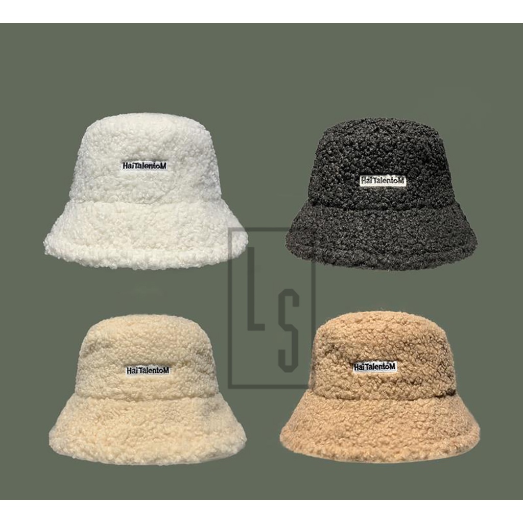 Mũ Bucket Lông Cừu Giống Angela Baby - Nón Bucket Lông Xù