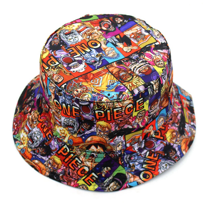 Mũ bucket Chống Nắng In Hoạ Tiết Anime One Piece Trẻ Trung Cá Tính