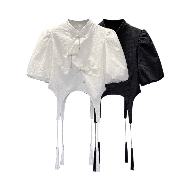 Áo croptop cổ trang