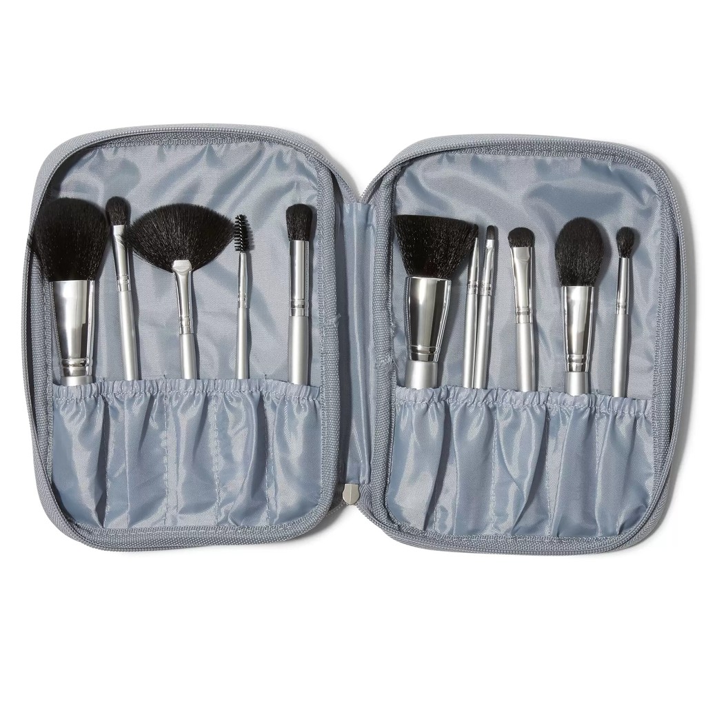 Bộ cọ trang điểm Elf đi kèm bóp đựng cọ chống thấm nước - Makeup Brushes Set