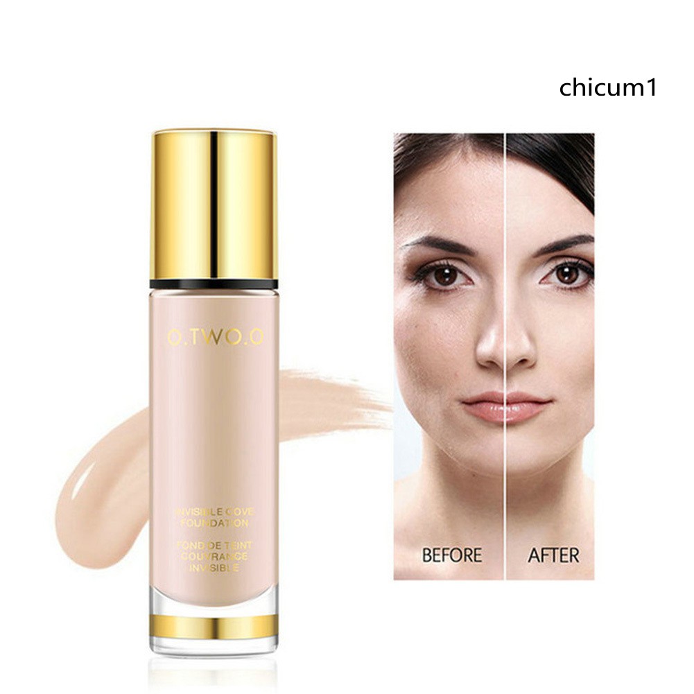 [Hàng mới về] Kem nền che khuyết điểm Otwoo dạng lỏng dưỡng ẩm kiểm soát dầu trang điểm lâu trôi mềm mịn