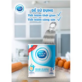 Sữa đặc có đường dutch lady 380gr có nắp bật tiện dụng