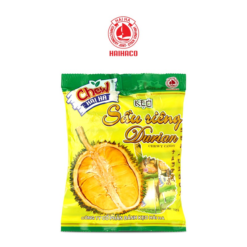 Kẹo Mềm Chew Hải Hà Hương Sầu Riêng (Gói 100g)