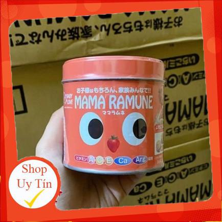 Kẹo ăn ngon MAMA RAMUNE Nhật Bản vị dâu 200 Viên | Kẹo biếng ăn cho bé