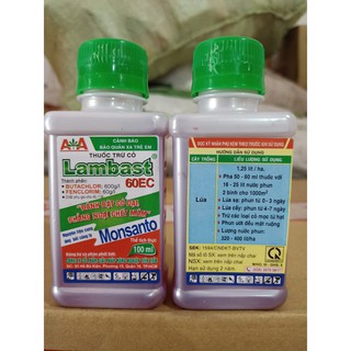 Thuốc trừ cỏ lúa Lambast 60EC/ chai 100ml